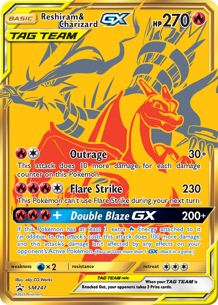 Reshiram et Dracaufeu GX