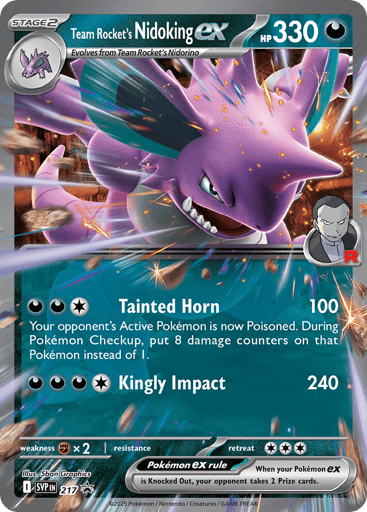 Nidoking-ex de la Team Rocket