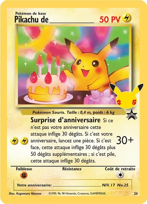 Pikachu de ________