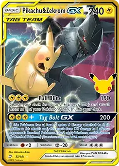 Pikachu et Zekrom GX