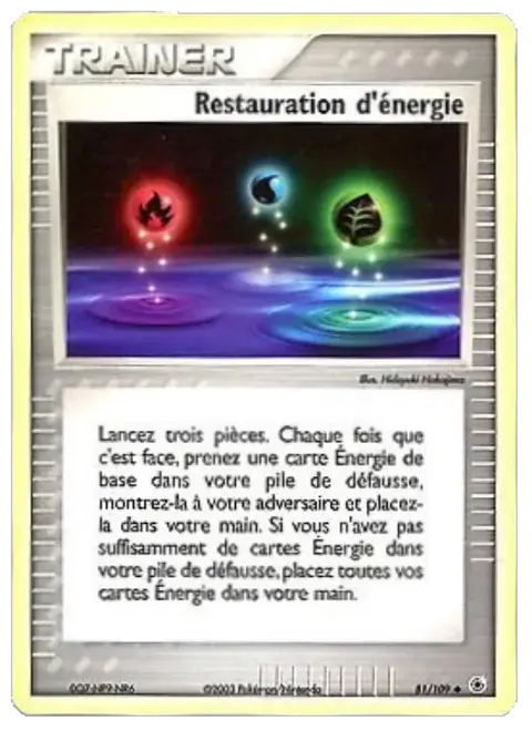 Restauration d'énergie