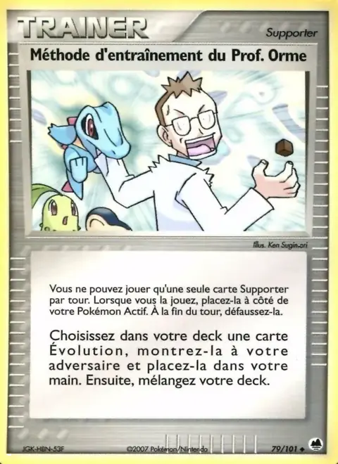 Méthode d'entraînement du Prof. Orme