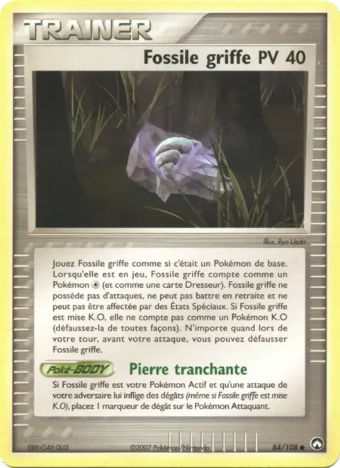 Fossile griffe