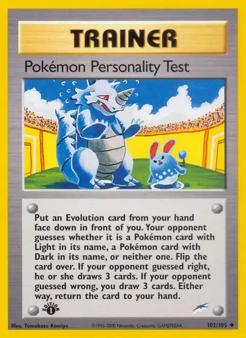 Test de personnalité des Pokémon