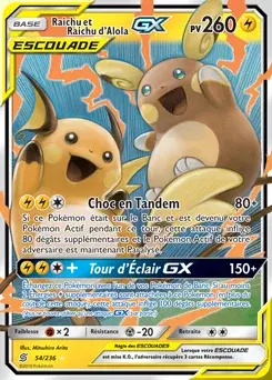 Raichu et Raichu d’Alola GX
