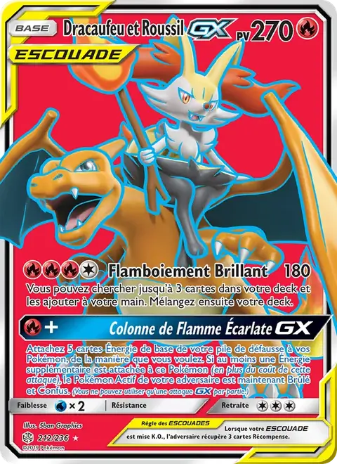 Dracaufeu et Roussil GX