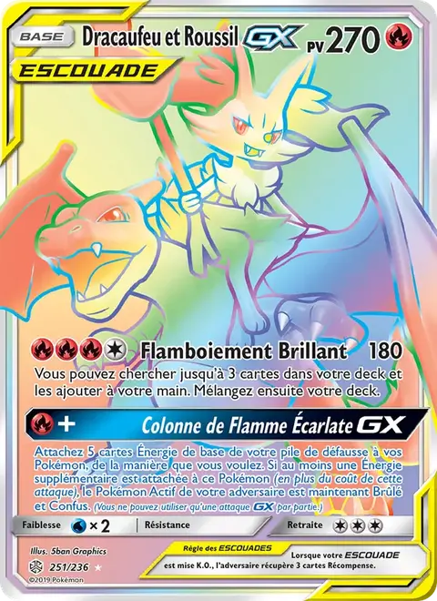 Dracaufeu et Roussil GX