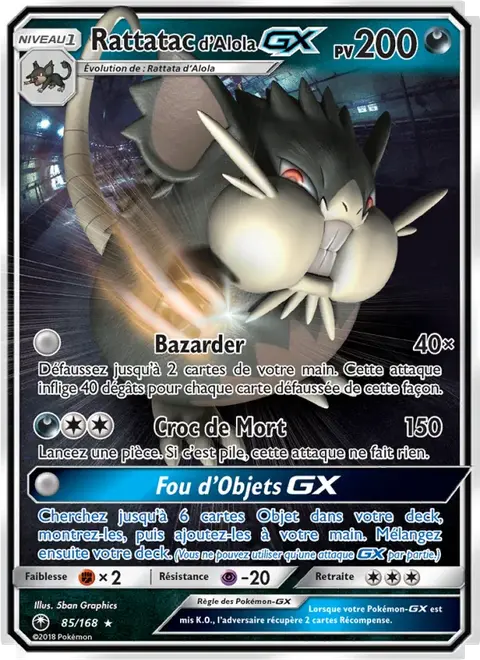 Rattatac d’Alola GX