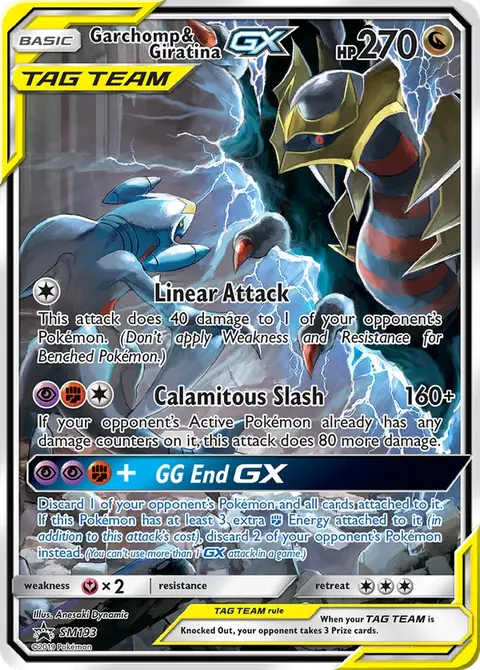 Carchacrok et Giratina GX