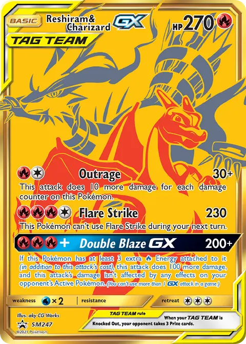 Reshiram et Dracaufeu GX