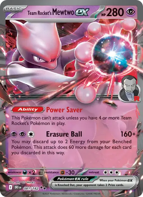 Mewtwo-ex de la Team Rocket