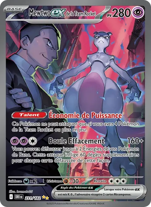 Mewtwo-ex de la Team Rocket