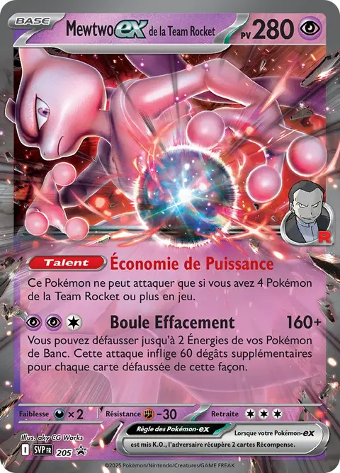 Mewtwo-ex de la Team Rocket