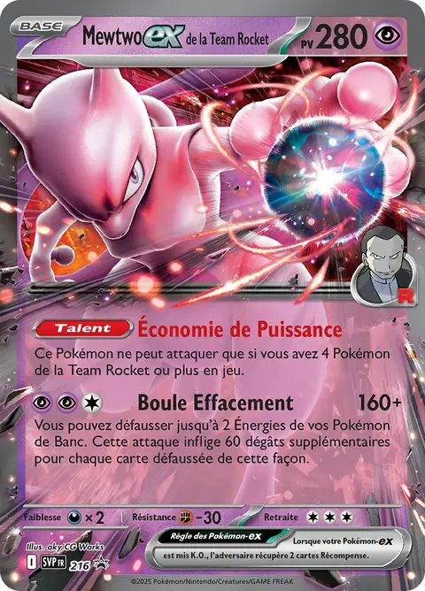 Mewtwo-ex de la Team Rocket