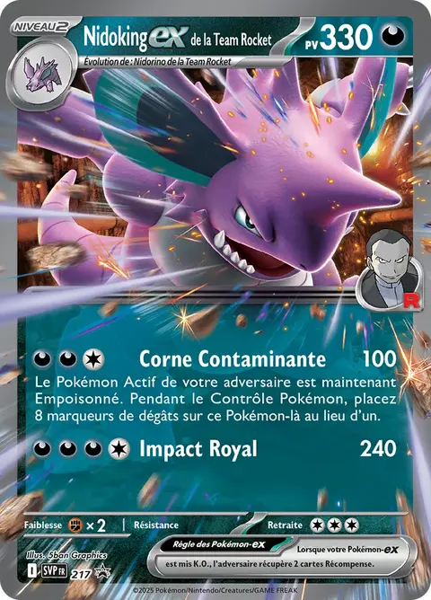 Nidoking-ex de la Team Rocket