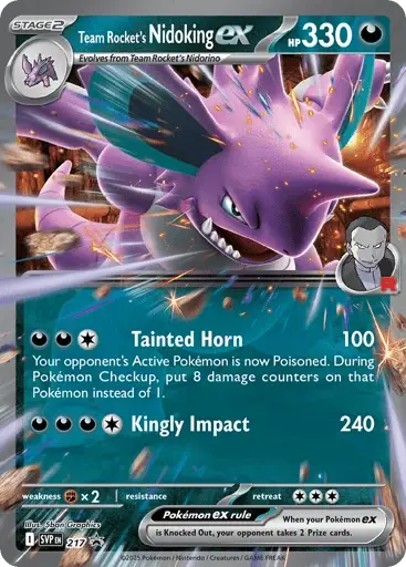 Nidoking-ex de la Team Rocket